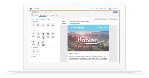 Salesforce Marketing Cloud email marketing screenshot